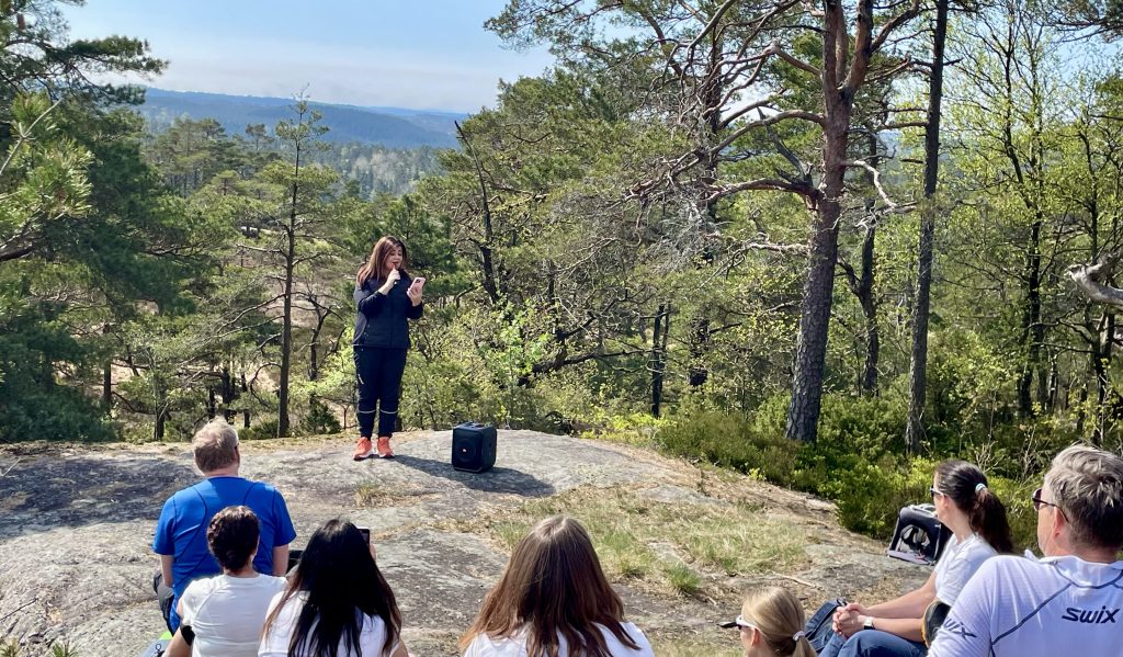 Frisbeegolf og konsert på Søgnes tak 2 Ine Repstad Hansen med imponerende konsertopptreden 276,21 moh.