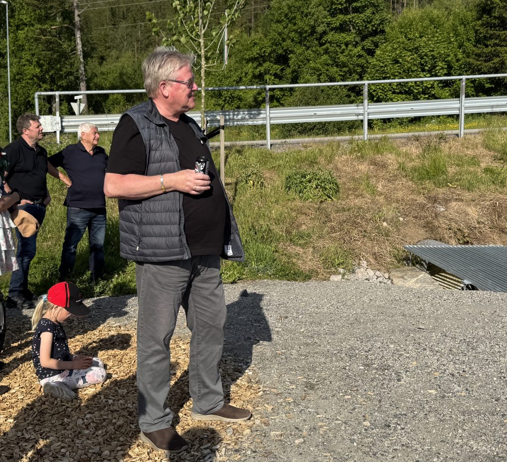 Kilenparken ble offisielt åpnet torsdag kveld 5 Tidligere ordfører i Johnny Greibesland var på åpningen.
