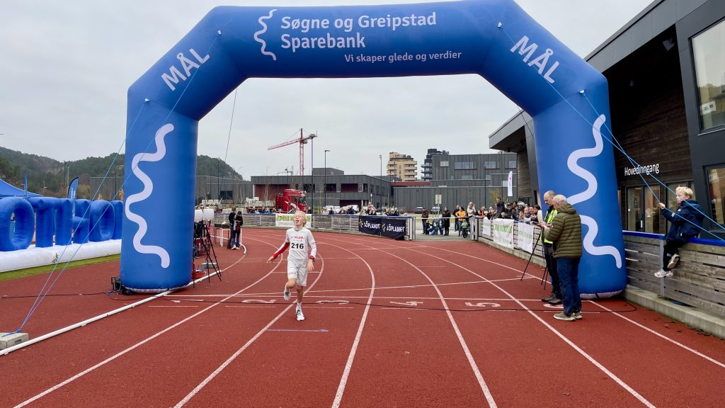 Nok et vellykket Morothon! 3 Full fart for vinneren av juniorklassen.