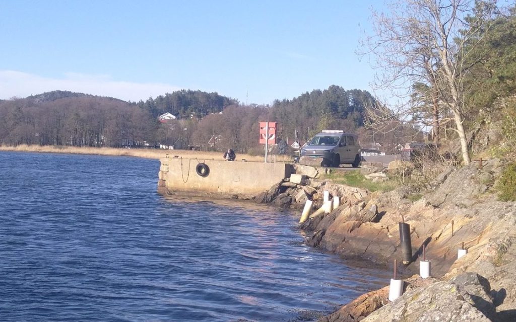 1. Søgne Sjøspeidergruppe vil bygge og utvide! 2 Bilde av gammelt bryggeanlegg