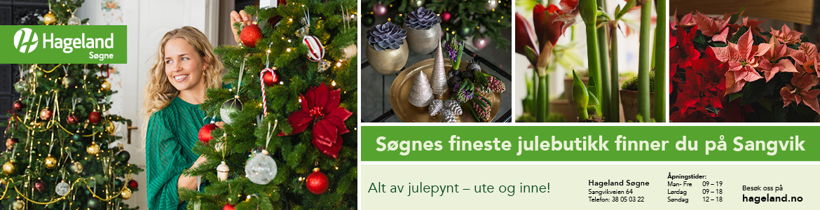 Hageland Søgne, desember 2025
