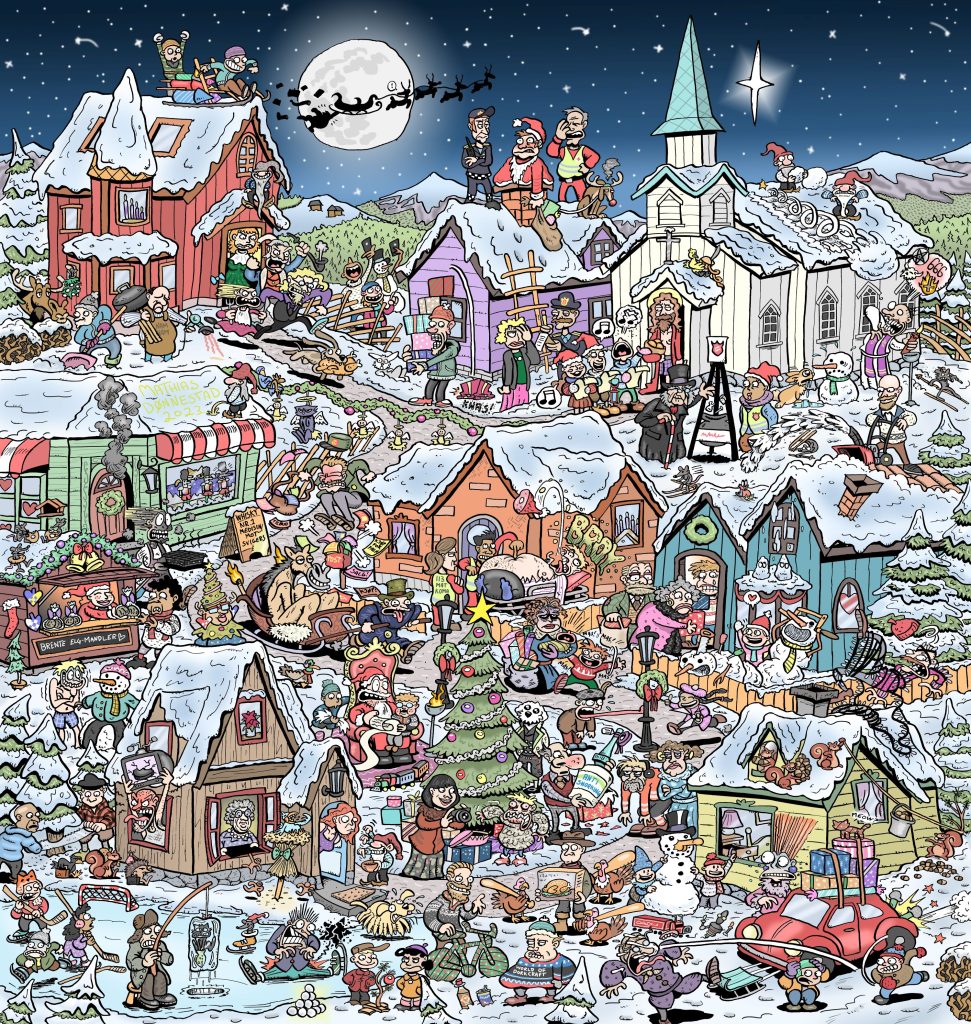 Juletegning Mathias Dønnestad