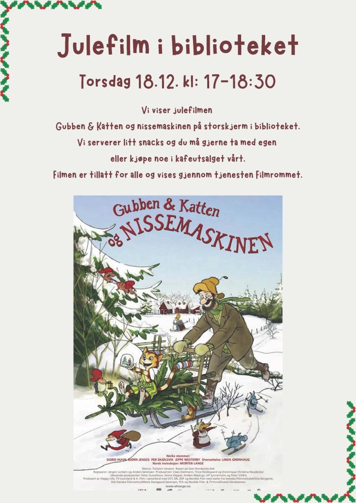 Julefilm i biblioteket